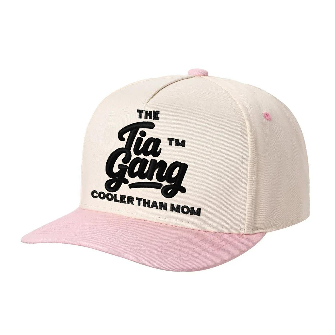The Tia Gang™ Cream & Pink Hat PRE ORDER SHIPS IN 3 WEEKS!