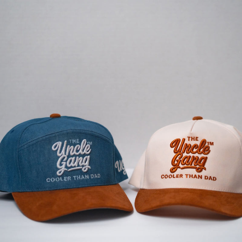 The Uncle Gang™ Vintage Blue & Hazel Brown Snapback Hat Fall Collection