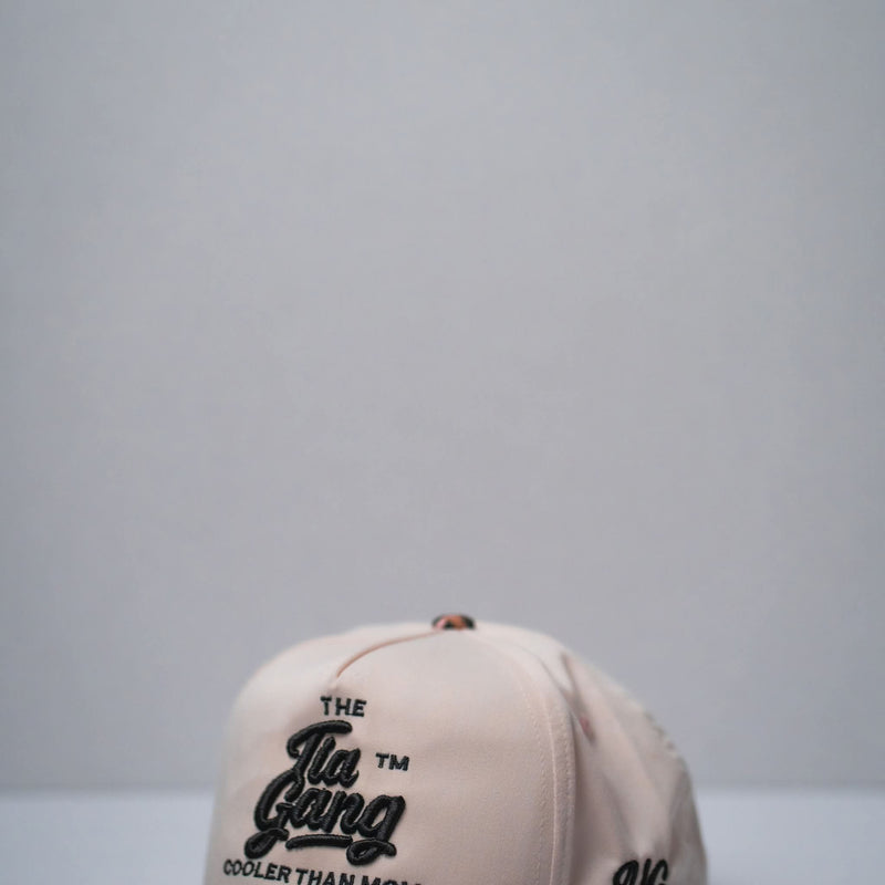 The Tia Gang™ Cream & Pink Cheeta Hat
